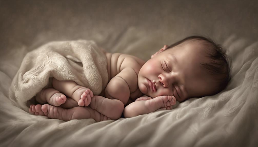 calming newborn s kicking legs