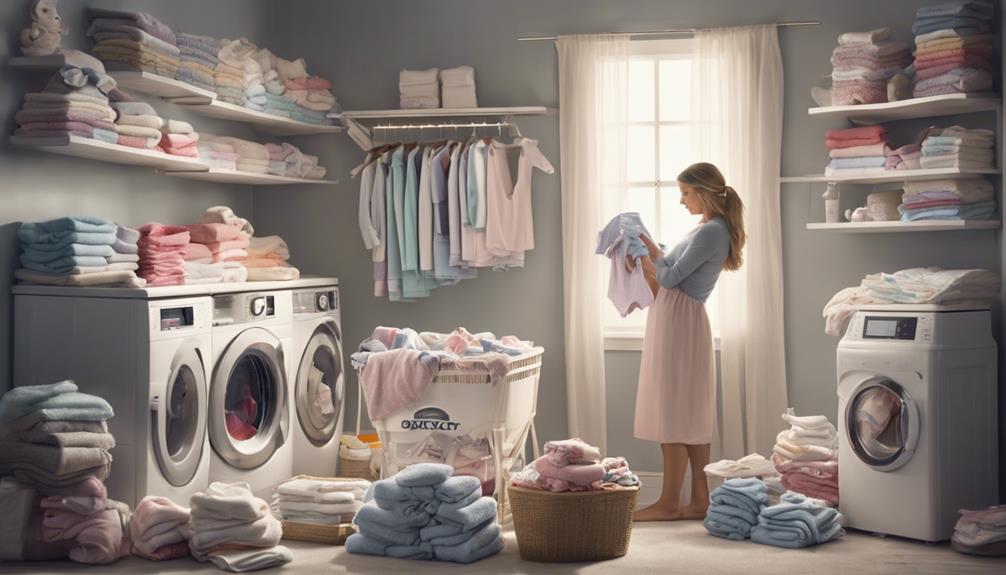 choosing newborn clothes washing