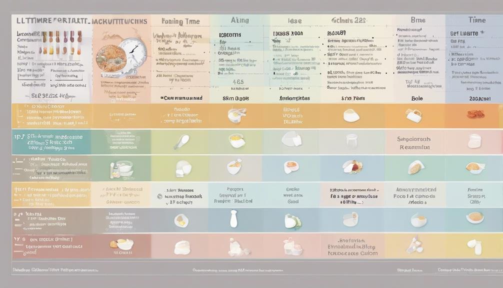 feeding chart for formula fed babies