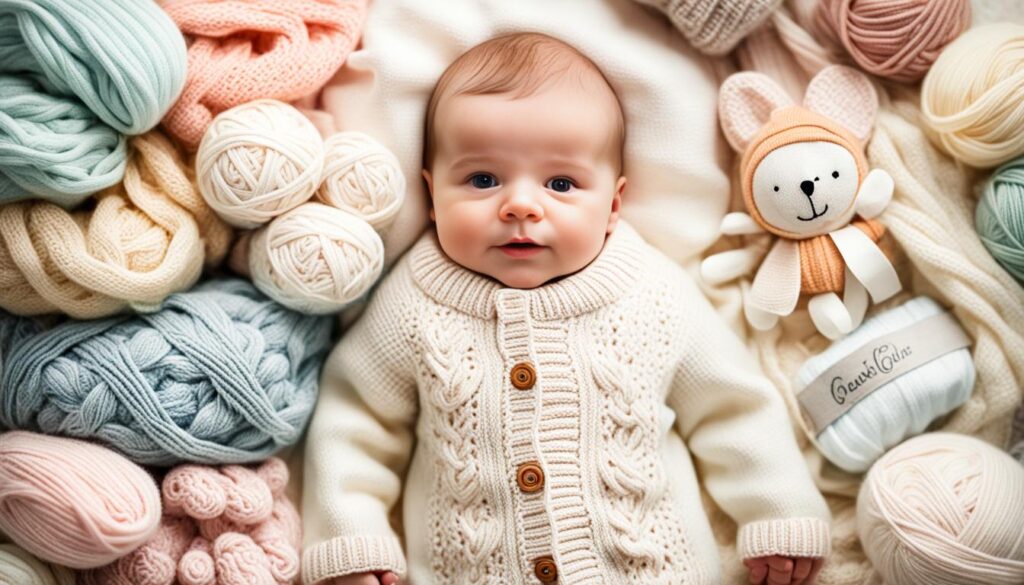 hand-knitted baby clothes