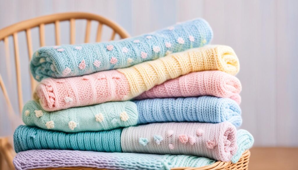 knitted baby blankets