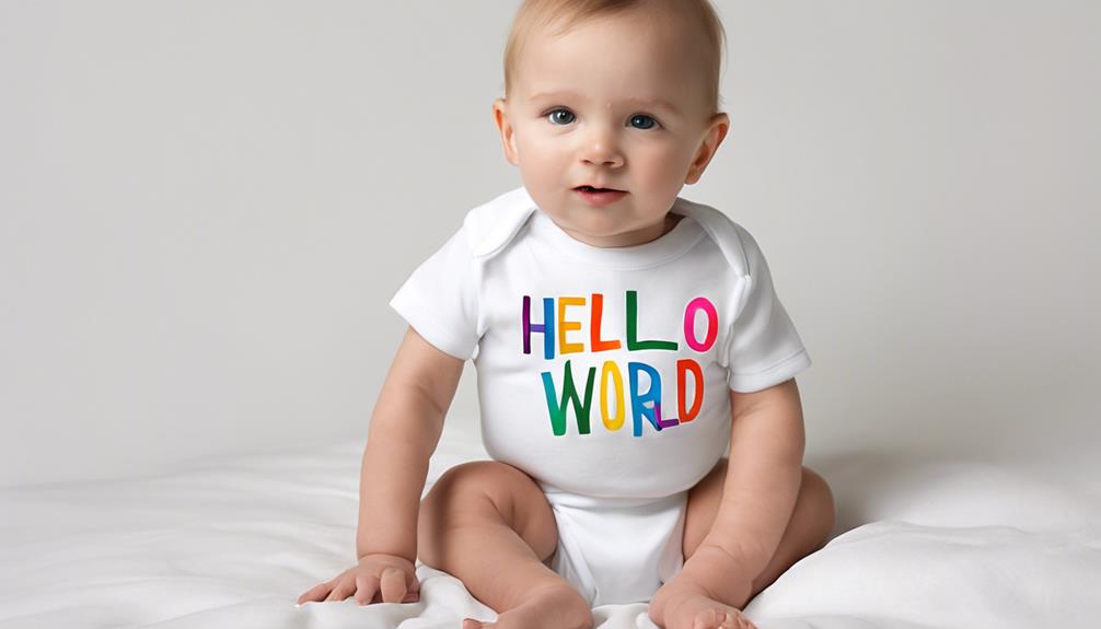 personalized baby onesie creation