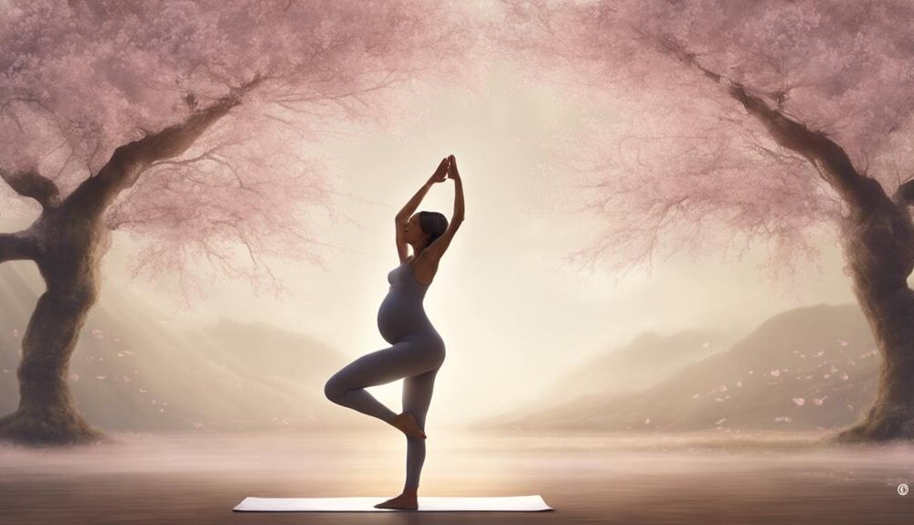 pregnancy yoga tips included