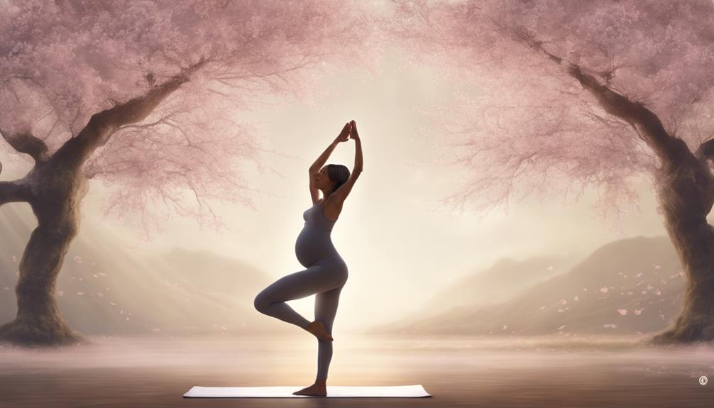 pregnancy yoga tips included