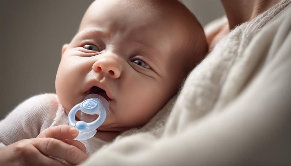 soothe with a pacifier