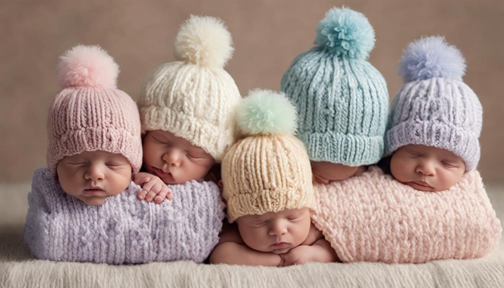 stylish and cozy newborn hats