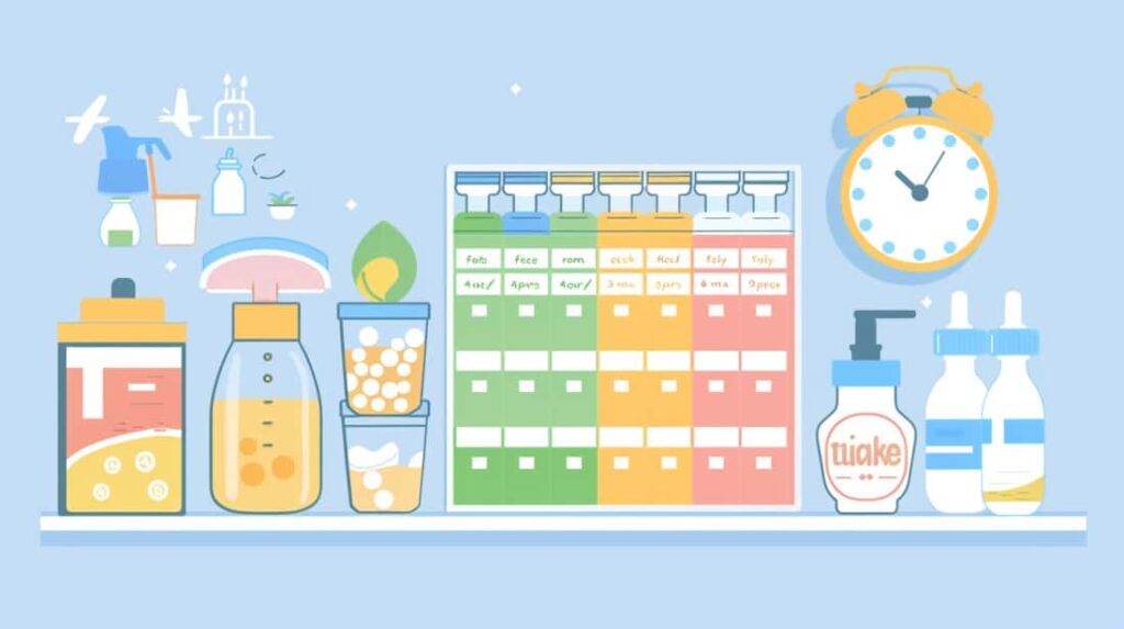 Picture of Formula Feeding Chart: Age-Appropriate Guidelines - Mother Baby Kids