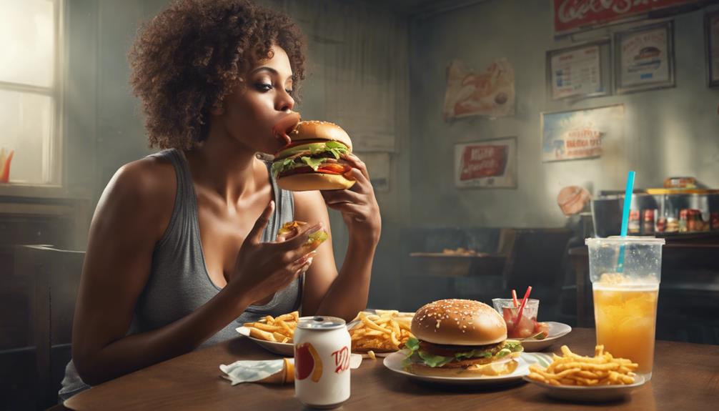 unhealthy eating habits observed