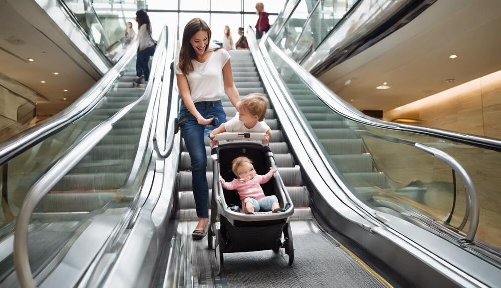 stroller safety on escalators