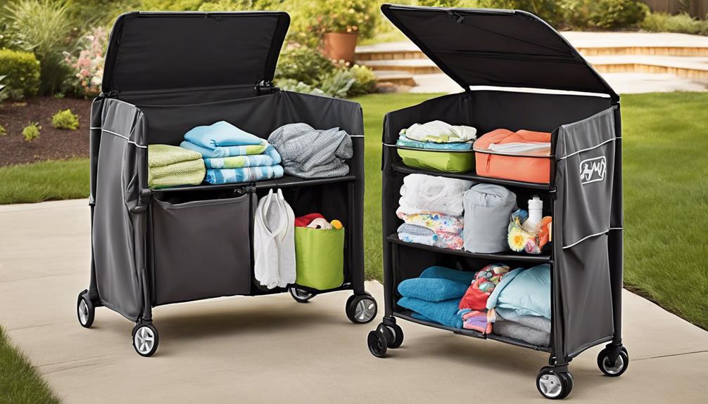 stroller storage for outdoors