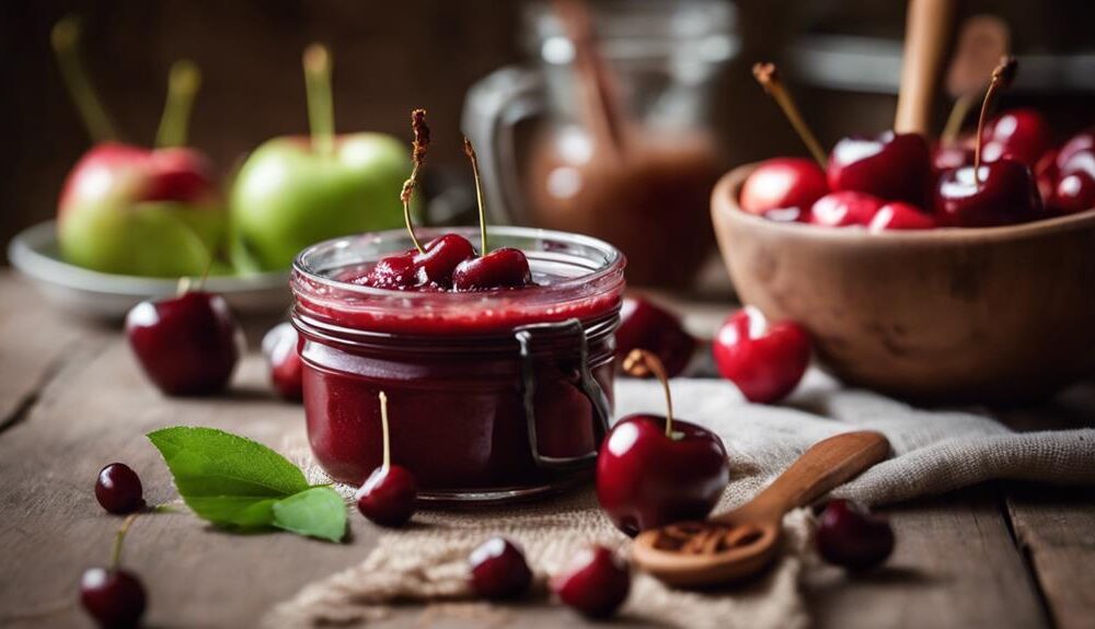 delicious homemade cherry applesauce