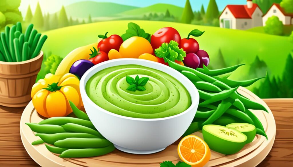 green bean puree in a healthy lifestyle