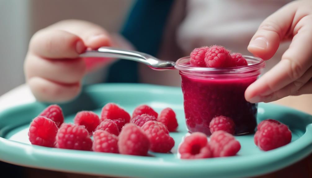 raspberry puree for infants