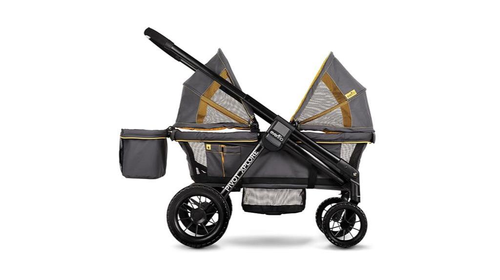 all terrain stroller wagon gray