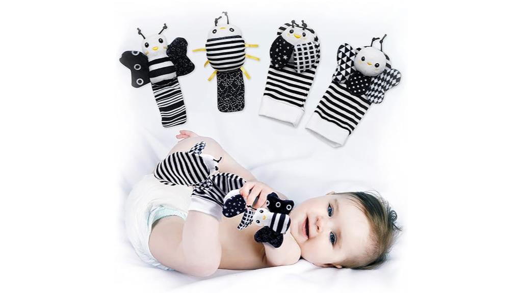 baby rattle socks set