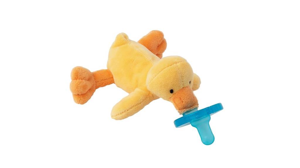 baby yellow duck pacifier