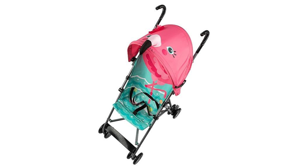 compact and colorful stroller