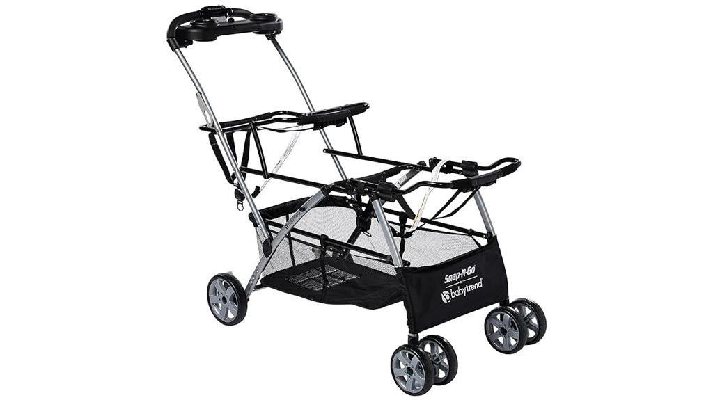 double stroller frame design
