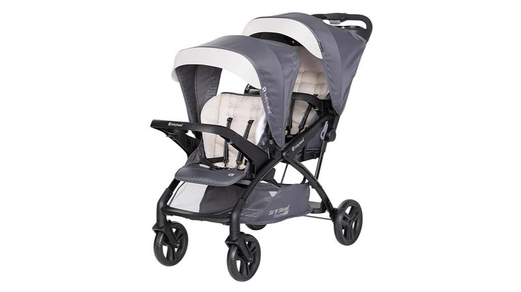 double stroller with versatility