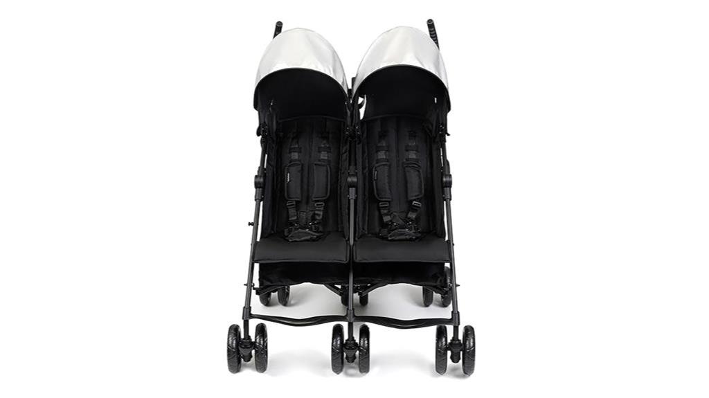 folding lightweight double stroller