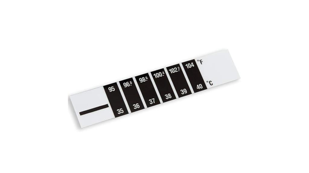 forehead thermometer strips 2 pack