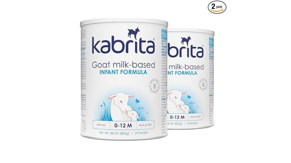 goat milk infant formula