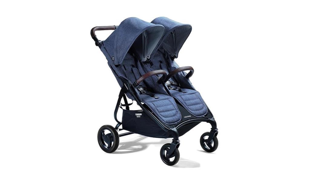 lightweight side by side double stroller