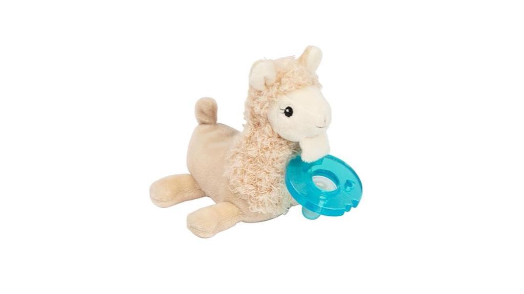 llama themed infant pacifier option