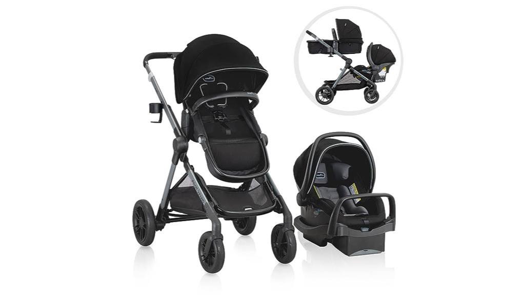 modular travel system with infant car seat