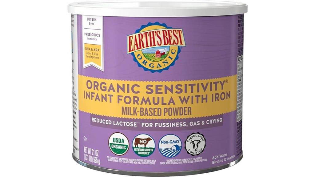 organic formula for babies