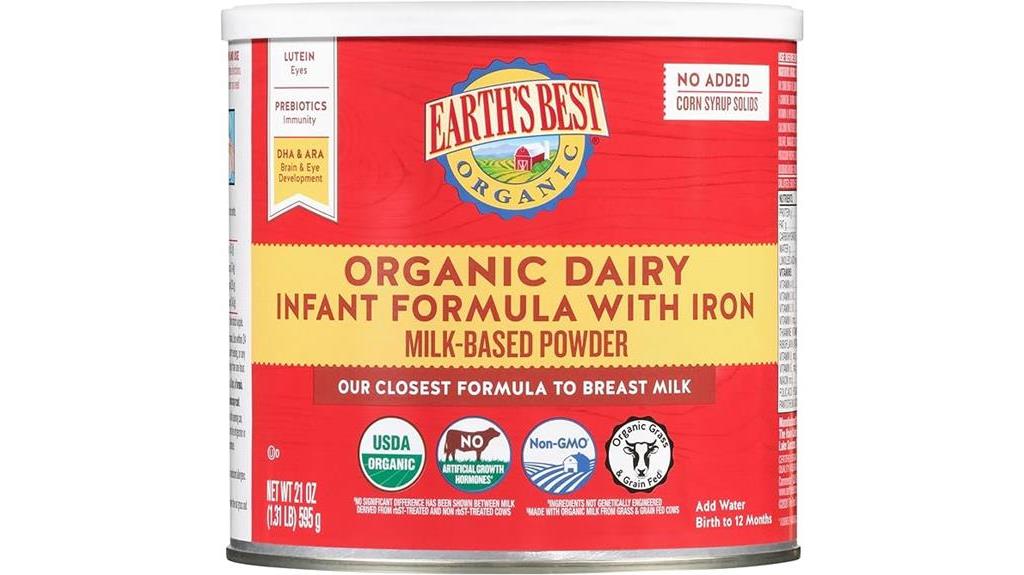 organic formula for infants