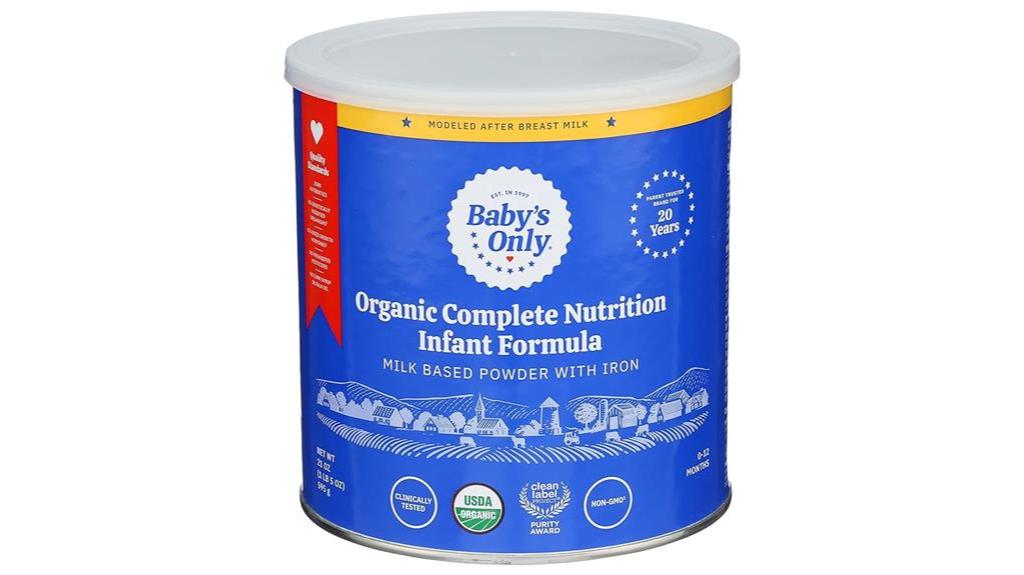 organic formula for infants