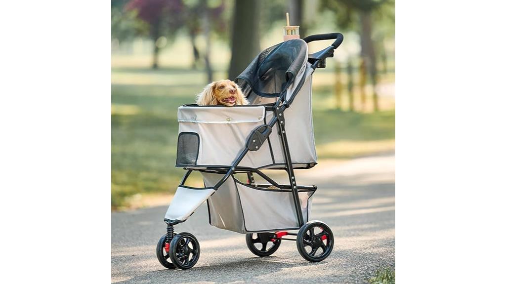 pet stroller with features