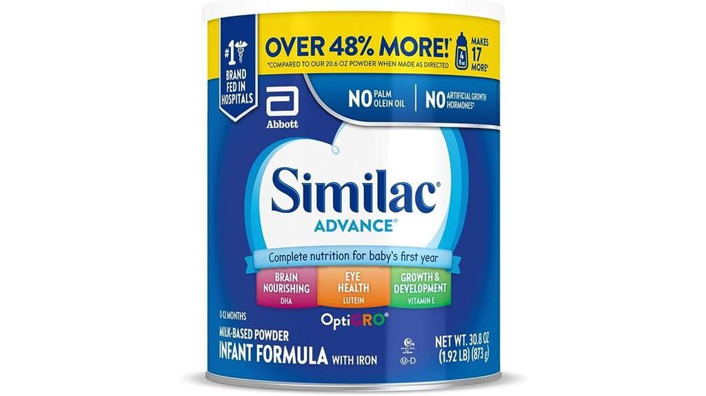 similac advance baby formula