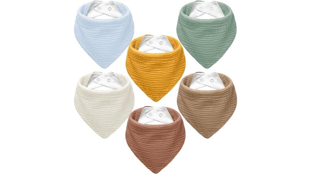 soft muslin baby bibs