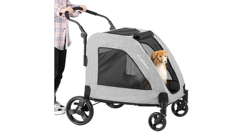 spacious stroller for dogs