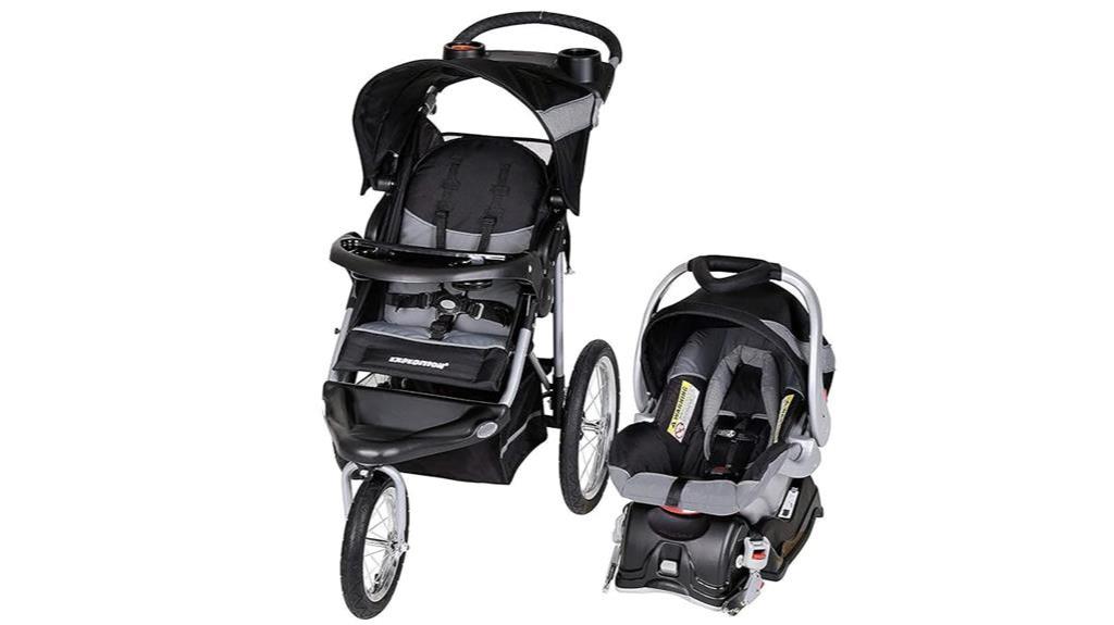 stroller and car seat