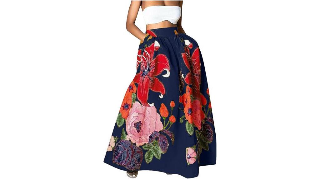 trendy floral print skirts