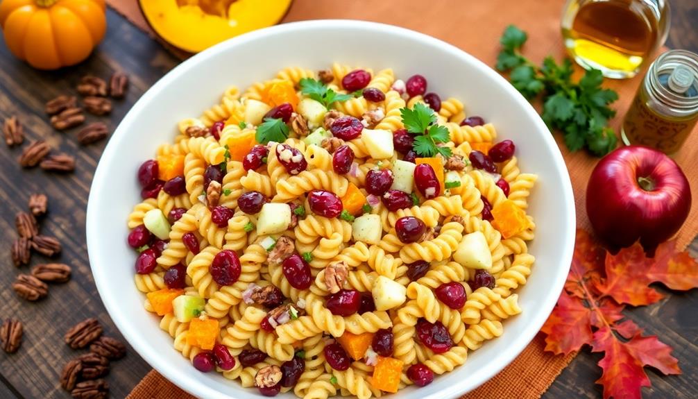 autumn inspired pasta dish