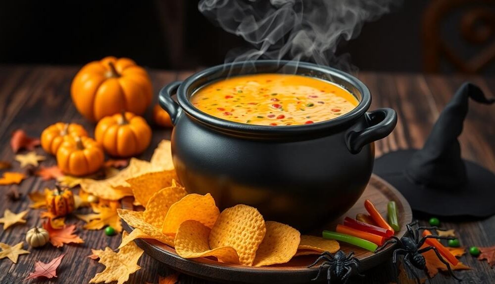 cheesy cauldron queso delight