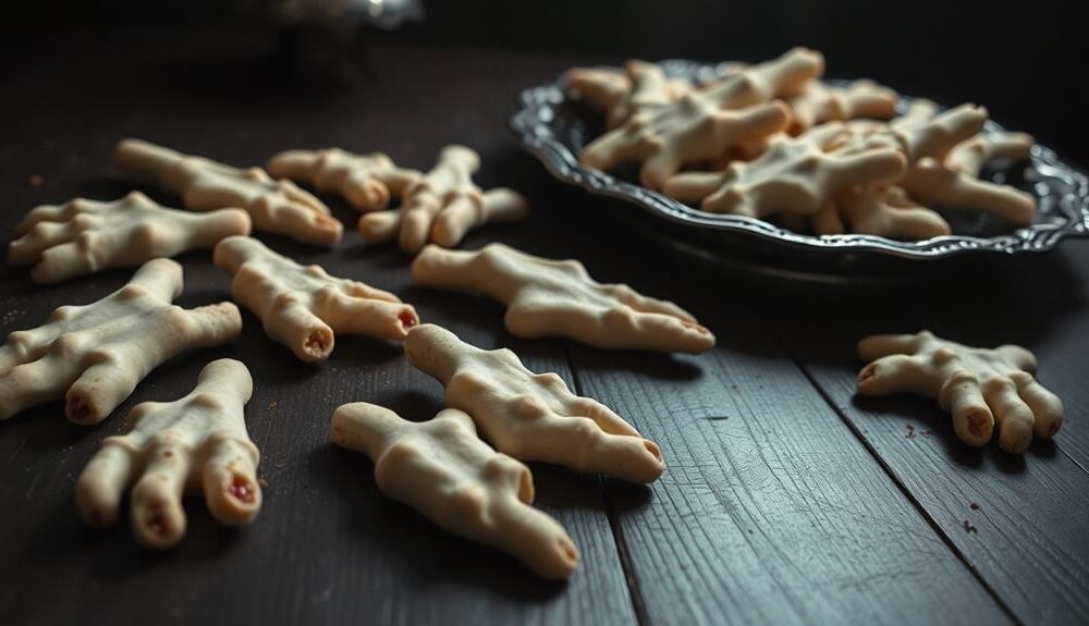 creepy halloween themed cookies