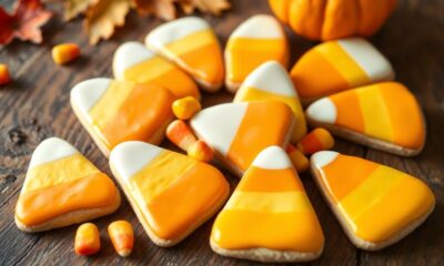 festive candy corn cookies