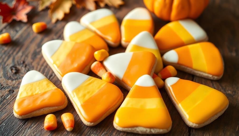 festive candy corn cookies