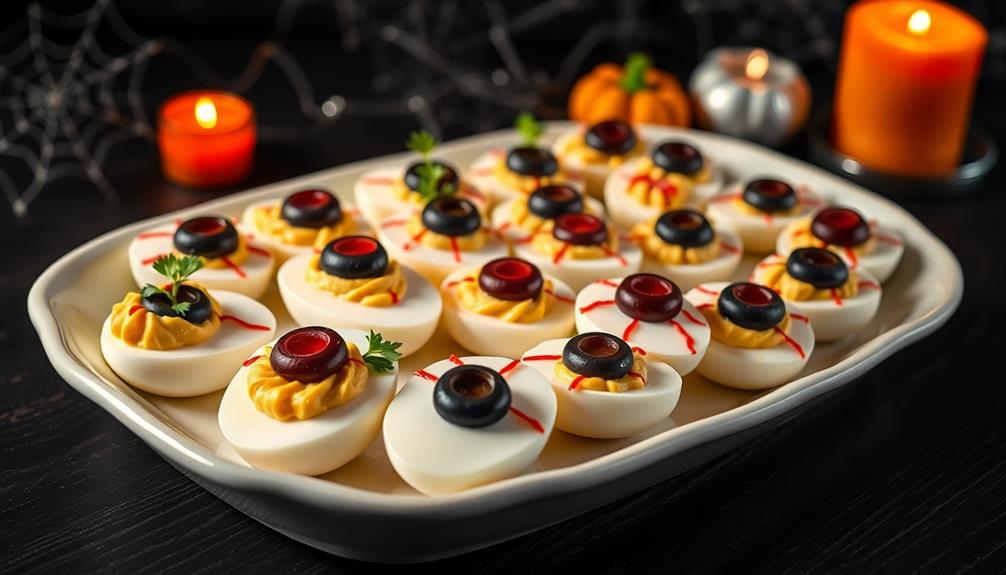 spooky themed appetizer dish