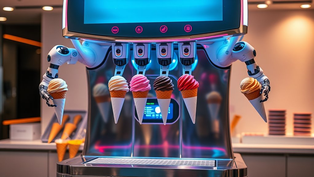 automated robotic ice cream making