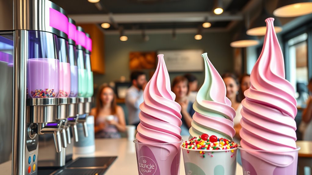 creative frozen yogurt branding