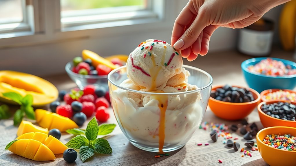 creative homemade ice cream