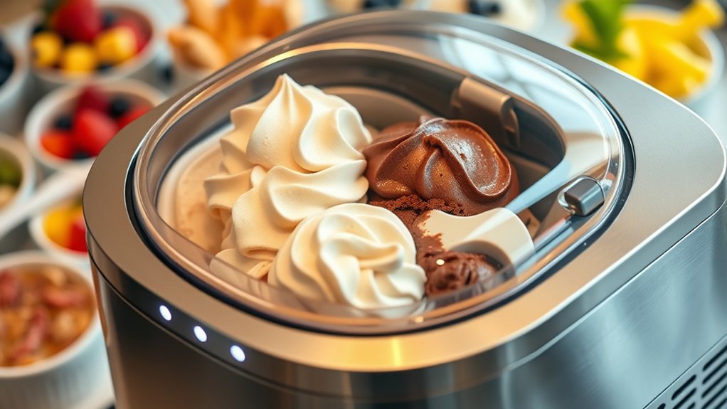 features for ice cream makers
