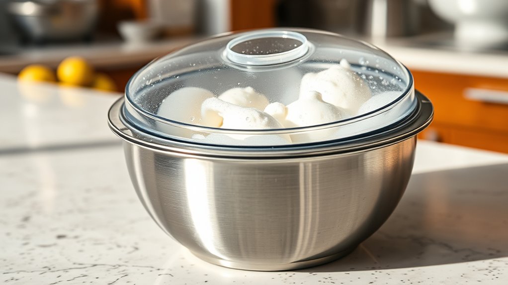 freeze bowl thoroughly in advance