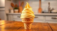 homemade soft serve ice cream